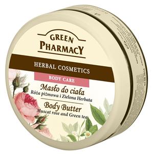 Unt de corp cu trandafir muscat si ceai verde 200 ml Green pharmacy